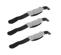 Giwnhvx 3X Cordes de Guitare Mute Dampeners Muter Wraps Guitares Acoustique Classique Basse Outils pour Ukulélé Accessoires Gris