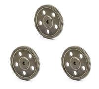 Giwnhvx 3X Engrenage Cylindrique en Métal 87T pour Pièces de Mise à Niveau E86100 180024 RC 1/10 Rock Crawler 94180 86100, Cuivre