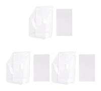 Giwnhvx 3X Étanche Couvercle Sonnette Étanche Transparent pour Sonnette Fils Sonnette pour Porte de Maison