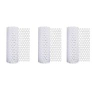 Giwnhvx 3X Filet de Clôture en Fil de Plastique pour Fil de Clôture de Jardinage, Clôtures de Volaille, Fil de Poulet pour Filets Floraux Blanc