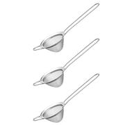 Giwnhvx 3X Petite Passoire en Acier Inoxydable à Mailles Fines, Mini Passoire à Cocktail pour Cocktails, Thé, Herbes, Café et
