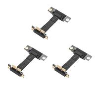 Giwnhvx 3X Riser PCIE X1 Dual 90 Degrés à Angle Droit Extension PCIe 3.0 X1 À X1 8 Gbps PCI Express 1X Carte Riser 5 cm