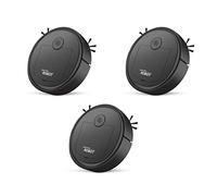 Giwnhvx 3X Robot Aspirateur Intelligent À Faible Bruit Balayeuse pour Plancher Aspirateur pour Moquette,Noir