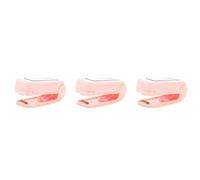 Giwnhvx 3X Scellant Emballage en Plastique Sac de Rangement Mini Scellant Pratique Adhésif Et Joints pour Snack Accessoires de Cuisine Rose