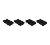 Giwnhvx 4 dissipateurs de chaleur en aluminium 4,72 x 2,72 x 1,06 pouces/120 x 69 x 27 mm dissipateur de refroidissement radiateur dans l'oxyde noir 22 ailettes