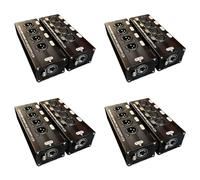 Giwnhvx 4 paires d'extenseurs audio XLR à 3 broches à 4 canaux et réseau, extension de signal réseau DMX512 1 + 1 femelle