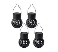 Giwnhvx 4 Pcs LED Extérieure Effet Lanterne Suspendue Imperméable Décoration Jardin Lampe Solaire Fée Lumière pour Patio Jardin Cour
