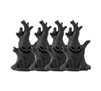 Giwnhvx 4 Pièces Arbre Fantôme Halloween LED Lumières Fantôme Lueur Atmosphère Horrible Décoration de la Maison Fournitures de Fête Cadeaux