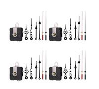 Giwnhvx 4 Pièces Bricolage Mécanisme de Mouvement Silencieux Aiguilles de Broche Kit Outil de Réparation Pièces Mur Mouvement à Quartz Horloge Accessoires
