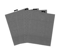 Giwnhvx 4 Pièces de Toile en Plastique 14 CT Feuilles de Toile en Plastique Noire Écran en Plastique pour Broderie, pour L'Artisanat DIY