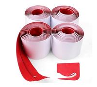 Giwnhvx 4 Pièces Fermeture à Glissière Anti-Poussière,Bâche Auto-Adhésive 7 Pieds X 3 Pouces Double Fermeture Éclair Protection Instantanée Contre la Poussière de Porte avec Coupe-Feuille