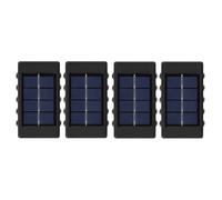 Giwnhvx 4 Pièces Lampe Murale Solaire Lumière Extérieure Imperméable À L'énergie Solaire Haut et Bas Illumine La Lumière Solaire Décoration De Jardin À La Maison