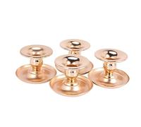 Giwnhvx 4 Pièces Métal Bougeoir Or Candélabres de Mode Bougie de Mariage Stand Exquis Chandelier Table Home de Noël Décor