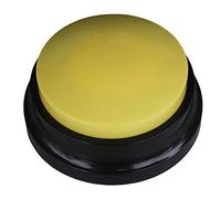 Giwnhvx 4 PièCes Pet Sound Box Recordable Talking Button Voice Recorder Talking Toy Pet Training Tool Squeeze Box Music Box Jaune