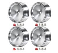 Giwnhvx 4 Pièces/Set Roue Miroir rétro en Métal de 1,9 Pouces pour SCX10-4 RC Accessoires de Modification Auto Universel B