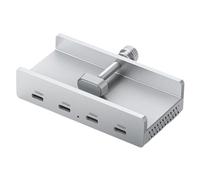 Giwnhvx 4 Ports USB 3.2 HUB 3.2 Alimentation en Aluminium Adaptateur Splitter USB3.2 Clip Multi Concentrateur 10G Accessoires PC Hub,B