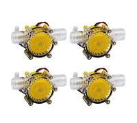 Giwnhvx 4 x 10 W Pompe à débit d'eau Mini générateur hydraulique Turbine Débit Conversion hydraulique 12 V