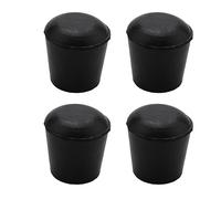 Giwnhvx 40 Pcs Caoutchouc Cône Forme Pieds de Bureau Chaise de Protection Jambe Pad Pad Noir