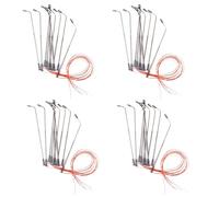 Giwnhvx 40 Pcs ModèLe LED Lampadaire Éclairage Simple Tête Train Disposition Paysage 1: 100