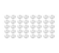 Giwnhvx 40 Pcs Rond Transparent en Plastique Boite de Coin 40mm