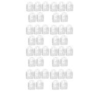 Giwnhvx 40 PièCes Cadeaux Transparents avec PoignéEs à Provisions ImperméAbles en PVC pour Bonbons Parfum Cadeau de NoëL Mariage