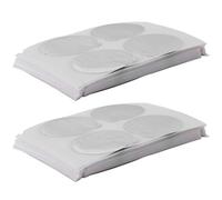 Giwnhvx 400 Pcs Aluminium Espresso Couvercles Feuilles Joints Une Capsule Réutilisable Dosette Café Compatible pour Non Compatible avec Diamètre 37 mm