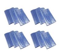 Giwnhvx 400PCS DIY Ventilateur Joint de Bouche Plat Pvc Film Thermique Sac de Rangement Étanche Sac En Plastique Transparent 11X30 cm