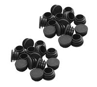 Giwnhvx 48Pack Chaise Pieds de Table Plug 22mm DiamèTre Rond Couvercle en Plastique Fileté Tube Inséré