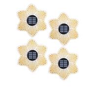 Giwnhvx 4PCS Lampe solaire de jardin en acrylique enterrée lampe de jardin pour extérieur, lampe murale imperméable pour décoration murale, C