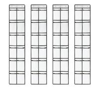 Giwnhvx 4X 12 Poches en Maille pour Accrocher les Chaussures de Rangement Derrière Les Portes Porte Chaussures de Rangement pour la Maison Sac Mur pour Chaussures de Caméra-B