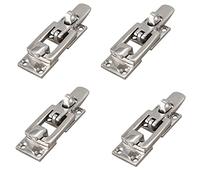 Giwnhvx 4X 70mm avec Pince de Fixation Anti-Bruit de Verrou de Serrure de Porte de Bateau en Acier Inoxydable 316