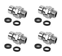 Giwnhvx 4X Adaptateur pivotant réglable dans le chrome avec joint une boule pour bras de douche