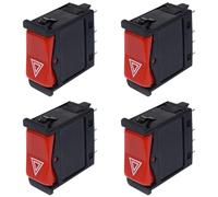 Giwnhvx 4X Avertissement Interrupteur Clignotant Lumineux d'urgence 1248200110 pour - W124 W201 W202 500E 300CE 400E 190E 300D E320