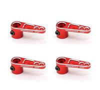 Giwnhvx 4X Bras De Direction Cnc En Aluminium 25T Servo Klaxon pour Camion sur chenilles TRX4 RC, Rouge