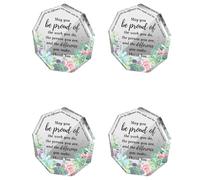 Giwnhvx 4X Cadeau pour Un Cadeau D'Amitié pour Femme Cadeaux d'anniversaire pour Un Cadeaux de DéPart Plaque pour CollèGue