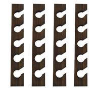 Giwnhvx 4X Cintre en Bois pour Casquette de Baseball, Décoration D'Intérieur, Organisateur en Bois Peu Encombrant avec Étagère D'Affichage, Couleur Imitation Noyer