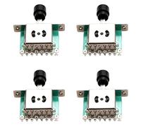 Giwnhvx 4X Commutateurs Sélecteurs à 3 voies, Micros pour Guitare Commutateurs à Levier pour Guitare Électrique Tele