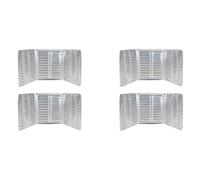 Giwnhvx 4X Cuisine Cuisine Friture Couverture pour Écran Anti-éclaboussures Protection Anti-éclaboussures Feuille D'aluminium Protection Anti-brûlure,B