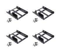 Giwnhvx 4X Double Couche SSD Cadre Métallique 2.5 à 3.5 Interne Ordinateur SSD Disque Dur Double Convertisseur de Bureau Adaptateur Support