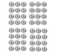 Giwnhvx 4X Engrenage Durable Accessoires Résistant au Cadre pour Barbecue Engrenage Pièces DIY Mini Roue Matériel Pivotant Automatique en Aluminium