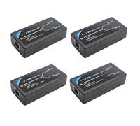 Giwnhvx 4X Extendeur POE 2 Ports 10 / 100Mbps avec Entrée/Sortie Standard IEEE 802.3Af pour Caméra IP Extension de 100 Mètres pour La Portée POE