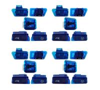 Giwnhvx 4X Interrupteur pour Indicateurs de Direction de Moto Bouton pour Avertisseur Acoustique Et Proche pour Scooter Gy6 50Cc 125Cc 150Cc Af17 Af18 Bleu