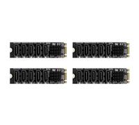 Giwnhvx 4X M.2 NGFF B-Key Changement Carte D'extension Un 5 Ports Carte D'extension 6 Gbit/s Chipset JM575
