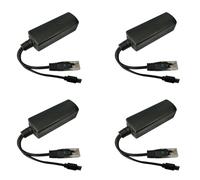 Giwnhvx 4X Micro-USB POE Splitter 48V à 5V2A / 3A Mini Alimentation USB Nationale avec Chargement de TéléPhone Intelligent