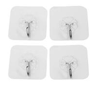 Giwnhvx 4X Porte-manteau mural avec ventouse à ventouse transparente pour cuisine