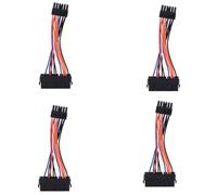 Giwnhvx 4X PSU ATX 24broche A 12broche Male Puissance Fourniture Manches Cable de Cable 18AWG pour Q87H3-AM Q87H3 AM Q87 Carte Mere