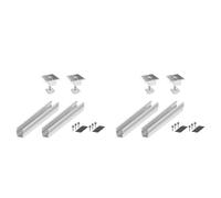 Giwnhvx 4X Support de Montage pour Panneau Solaire Rails Pince de Fixation Module de Montage Alimentations Solaires Photovoltaïques Toit Trapézoïdal 35 mm