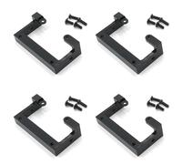 Giwnhvx 4X Support de montage pour pare-chocs en métal pour C14 C24 C24-1 C34 B14 B24 B16 B36 MN D90 MN99S Pièces de mise à niveau pour Auto RC, Noir