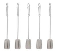 Giwnhvx 5 Pièce Brosse Éponge Bouteille de Lait Coupe en Verre Lavage de Nettoyage Outils de Nettoyage de Cuisine Brosse de Nettoyage de Tasse Poignée Longue en Plastique