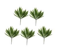 Giwnhvx 5 x 7 branches vertes plantes artificielles - avec feuille persan - fleurs - bureau - jardin d'intérieur